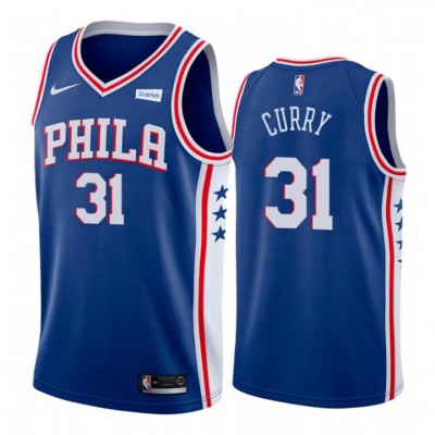 Nike Philadelphia 76ers #31 Seth Curry Blue Youth NBA Swingman Icon Edition Jersey